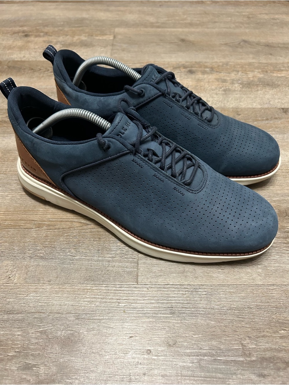 Cole Haan Zerogrand 360 Grand Atlantic Navy Perforated Nubuck Leather Sneakers